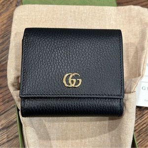 NWT JAPAN Exclusive Gucci GG Marmont Medium Wallet Black